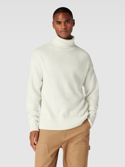 Drykorn Rollkragenpullover mit überschnittenen Schultern Modell 'JELDRIK' Offwhite 4