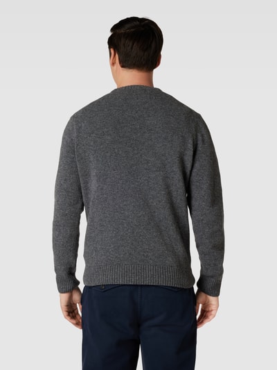 Paul & Shark Strickpullover mit Label-Patch Anthrazit 5
