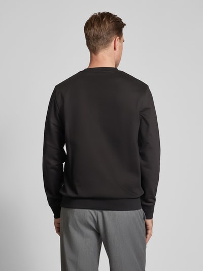 BOSS Sweatshirt mit Label-Stitching Modell 'Soleri' Black 5