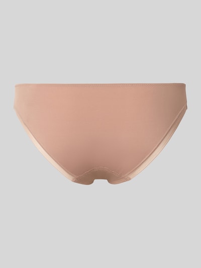 Produktfoto, Slim Fit Slip mit Baumwoll-Anteil Modell 'Rio' von Marie Jo in zartem Beige, glatte Oberfläche, Detail-Stitching sichtbar.