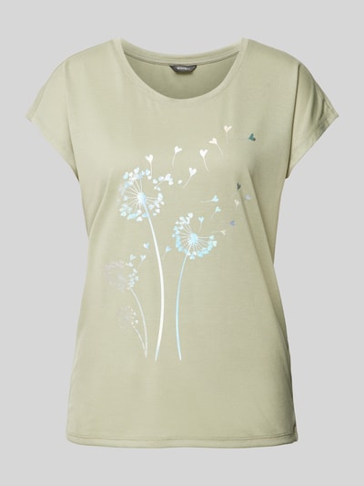 Montego T-Shirt mit floralem Print Schilf 2