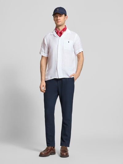 Polo Ralph Lauren Regular Fit Freizeithemd aus reinem Leinen Weiss 1