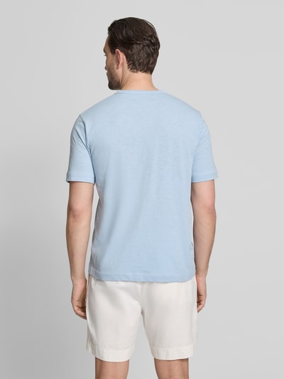 Marc O'Polo Regular Fit T-Shirt aus reiner Baumwolle Hellblau 5