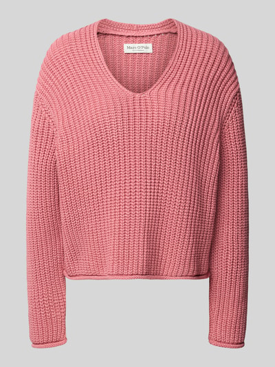 Marc O'Polo Loose Fit Pullover aus Baumwoll-Mix Pink 1