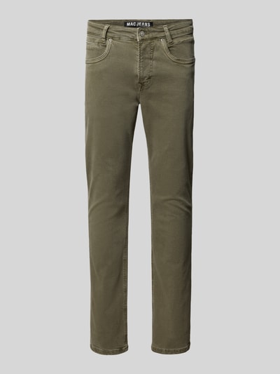 MAC Straight Fit Jeans mit 5-Pocket-Design Modell 'ARNE' Schilf 2