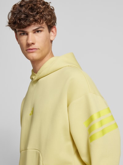 ADIDAS SPORTSWEAR Oversized Hoodie mit Label-Print Hellgelb 3