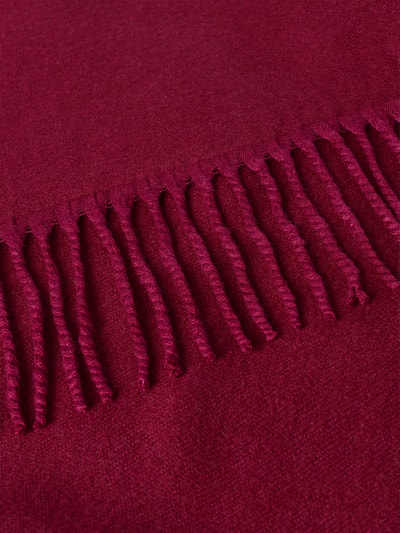 Produktfoto, Schal mit Viskose-Anteil von Kurt Beines in rechteckiger Passform, Strick-Optik, Fransenabschluss, roter Material-Mix