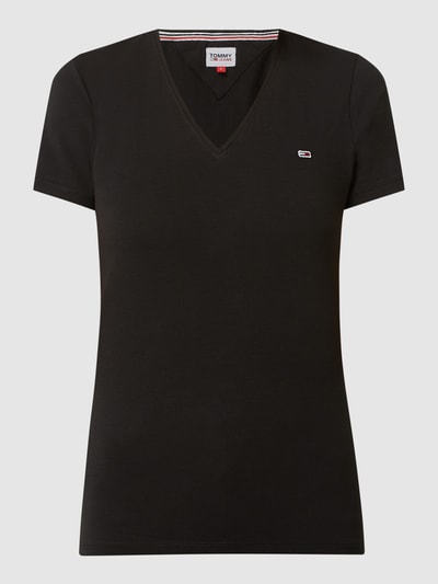 Tommy Jeans T-Shirt mit Stretch-Anteil  Schwarz 2