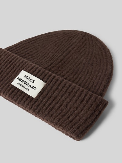 MADS NØRGAARD Beanie van wolmix model 'Tosca Anju' Donkerbruin - 2
