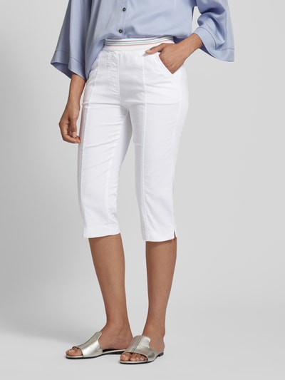 Toni Dress Spodnie capri o kroju regular fit z elastycznym pasem model ‘SUE’ Biały 4