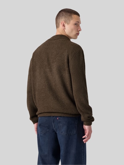 Levi's® troyer o kroju regular fit z czystej bawełny z brustaszą Czekoladowy 5