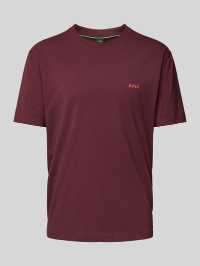 BOSS Green T-Shirt mit Label-Print Bordeaux 1