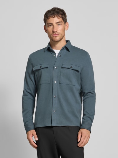 MCNEAL Hemdjacke mit Druckknopfleiste Anthrazit 4