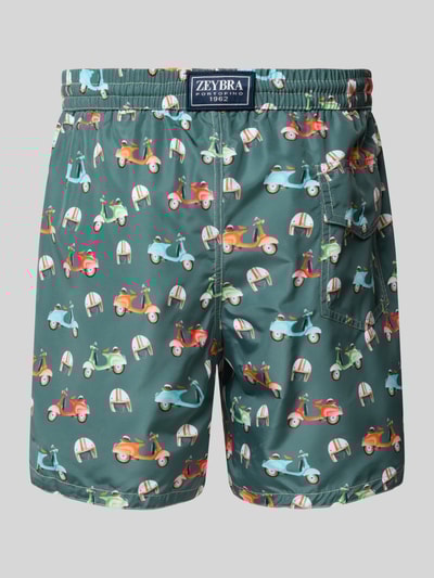 Zeybra Badehose mit elastischem Bund Oliv 3