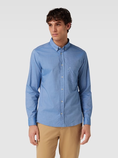 OLYMP Level Five Regular fit vrijetijdsoverhemd met button-downkraag, model 'Oxford' Bleu - 4