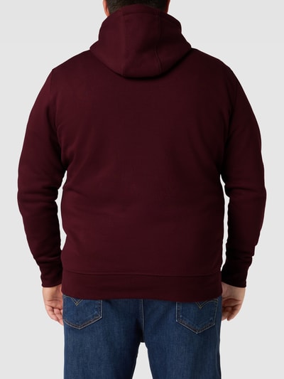 Tommy Hilfiger Big & Tall Hoodie mit Label-Stitching Bordeaux 5