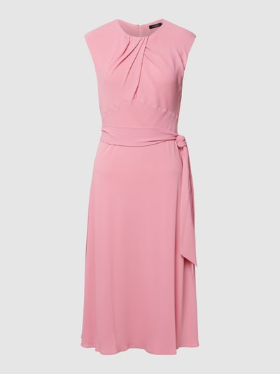 Lauren Ralph Lauren Midi-jurk met strikceintuur, model 'MABLEY' Rosé - 2