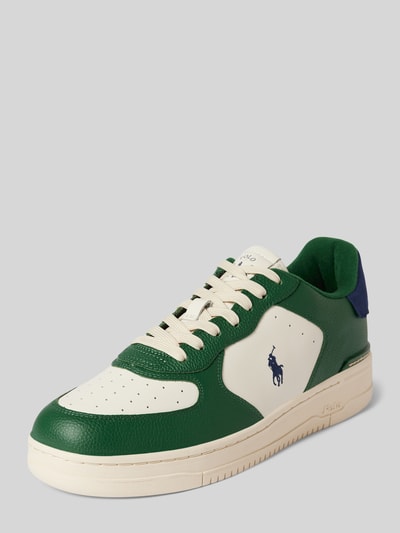 Polo Ralph Lauren Sneakersy z wyhaftowanym logo model ‘MASTERS’ Zielony 1