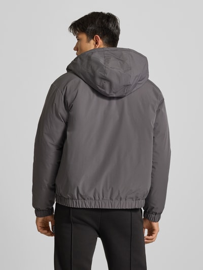 REVIEW kurtka o kroju regular fit z kapturem i kieszeniami zapinanymi na zamek błyskawiczny Ciemnoszary 5