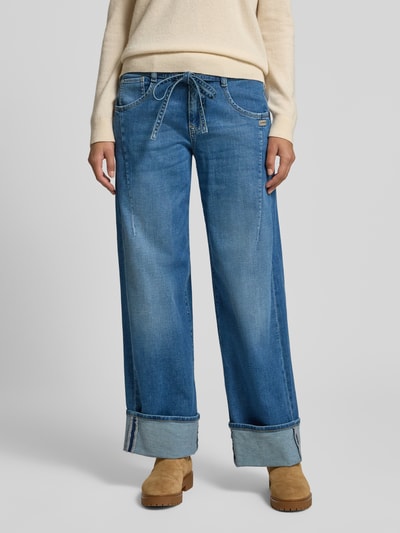 Gang Loose fit jeans met strikceintuur, model 'CLAIRE' Blauw - 4