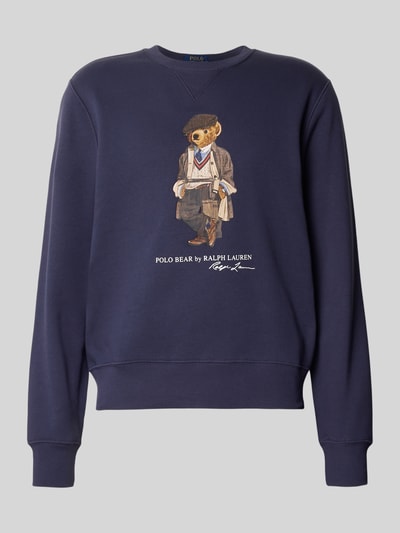 Polo Ralph Lauren Sweatshirt met labelprint Rookblauw - 2