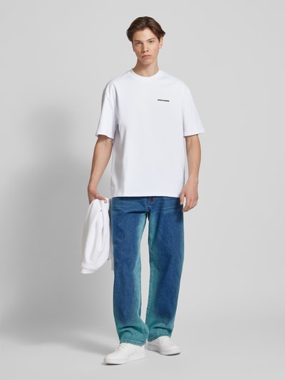 Pegador Oversized T-Shirt mit Logo Weiss 1