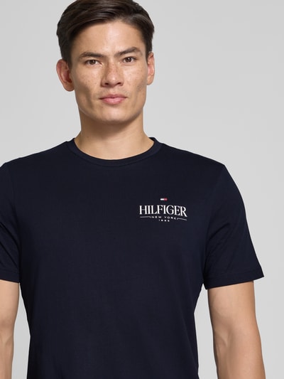 Tommy Hilfiger Regular Fit T-Shirt aus reiner Baumwolle Dunkelblau 3