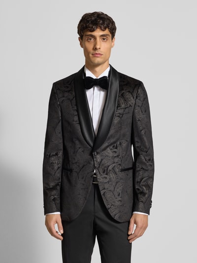 MCNEAL Paisley Sakko aus Samt Black 4