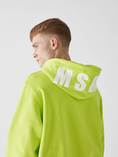 MSGM Oversized Hoodie mit Label-Print Apfelgrün 6