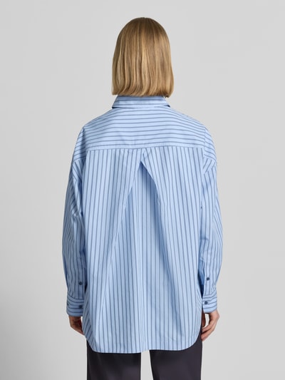 BOSS Orange Oversized Hemdbluse aus reiner Baumwolle Modell 'BOSTATTA' Hellblau 5