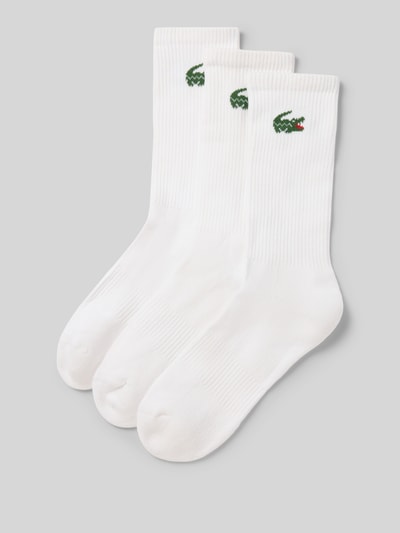 Lacoste Sokken van katoenmix in een set van 3 Wit - 1