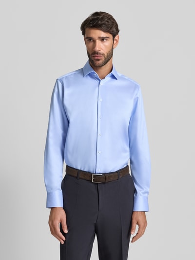 Christian Berg Men Regular Fit Business Hemd in Two Ply Premiumqualität Bleu 4