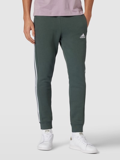 ADIDAS SPORTSWEAR Sweatpants met labelstrepen Donkergroen - 4