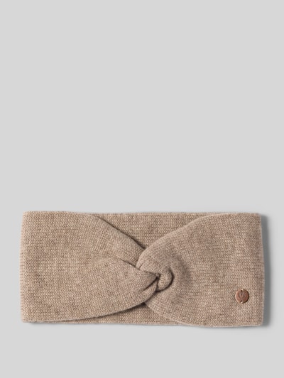 Fraas Kaschmirstirnband mit Label-Applikation Beige 1