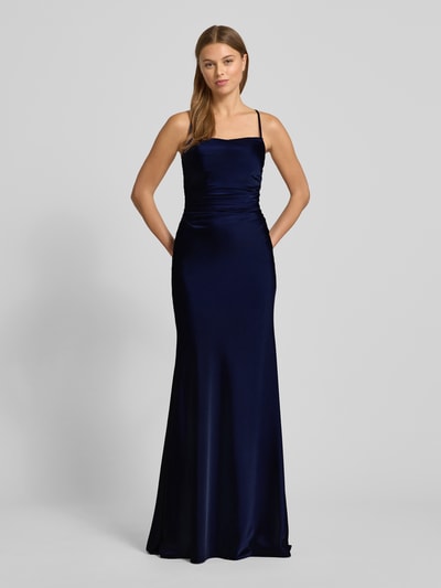 LUXUAR FASHION Abendkleid mit Raffungen Marine 4