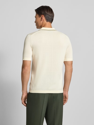 Marc O'Polo Regular fit poloshirt van puur katoen - Marc O'Polo × DFB Travel Collection Offwhite - 5