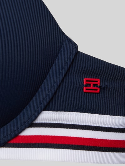 TOMMY HILFIGER Push Up Bikini-Oberteil mit verstellbaren Spaghettiträgern Marine 2