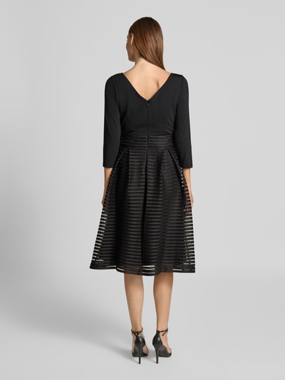 Christian Berg Cocktail Knielanges Cocktailkleid im 2-in-1-Look Black 5