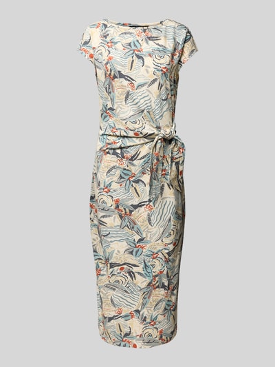 Lauren Ralph Lauren Knielanges Kleid mit Knotendetail Modell 'DABRIA' Beige 2