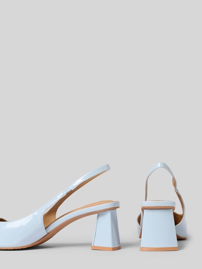 Produktfoto, Slingpumps mit Blockabsatz und Riemchen von BIANCO, kształt zwężany, paseczki, obcas słupek 8 cm, gładka podeszwa, szerokość w rozmiarze 40: 5 cm