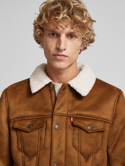 Levi's® Jack met drukknoopsluiting Middenbruin - 3