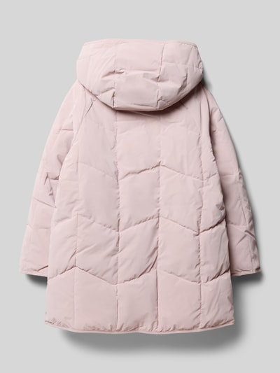 Mango Steppmantel mit Kapuze und Eingrifftaschen Modell 'bea' Altrosa 3