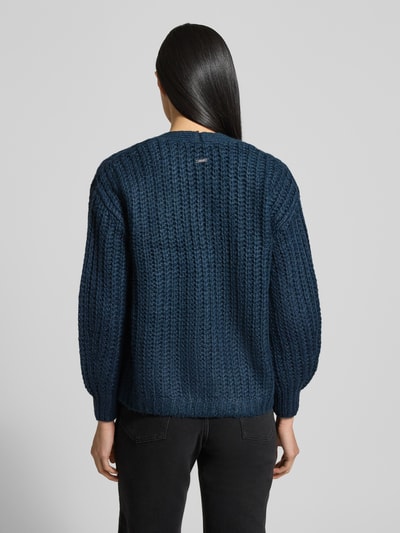 Zero Strickjacke mit Woll-Anteil Petrol Melange 5