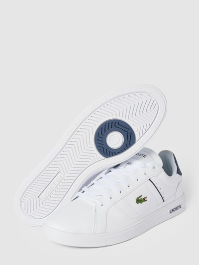 Lacoste Sneaker mit  Kontrastbesatz Weiss 4