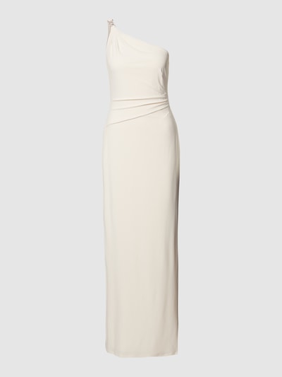 Lauren Dresses One shoulder-avondjurk met zijsplit Offwhite - 2