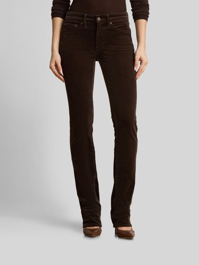 Lauren Ralph Lauren Straight Leg Hose aus Baumwollmix Dunkelbraun 4