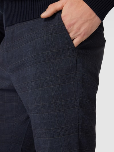 Matinique Spodnie do garnituru ze wzorem w kratę glencheck Granatowy 3
