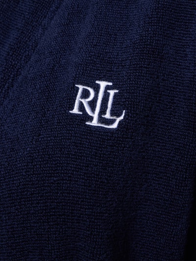 Lauren Ralph Lauren Szlafrok o kroju comfort fit z czystej bawełny model 'Core Greenwich' Ciemnoniebieski 2