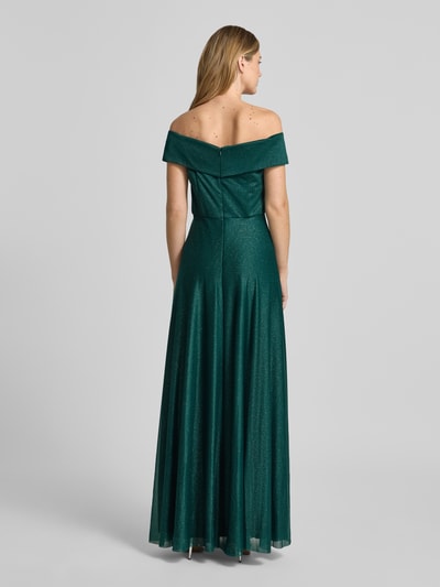 Christian Berg Cocktail Abendkleid in Glitzer-Optik Gruen Melange 5