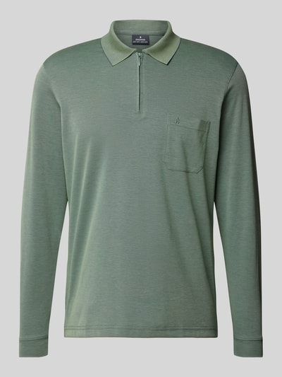 RAGMAN Regular fit poloshirt met borstzak Rietgroen - 2